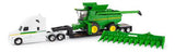 Miniatura Caminhão Reboque e Colheitadeira John Deere S760 - ERTL - 1/64