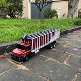 Mercedes-Benz L-1113 Vermelho com Carreta Graneleira – Escala 1/24