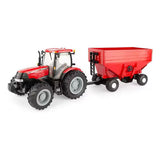 Miniatura Trator Agrícola Case IH Puma 170 ERTL Reboque 1/16