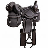 Sela Americana AG215 c/ Alforje e Porta Whisky 16 polegadas (Marrom)