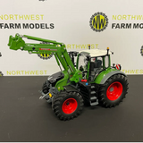 Miniatura Fendt 724 Vario com Carregador Frontal e Peso Dianteiro - 1/32