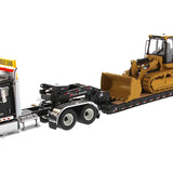 Miniatura Colecionável - Caminhão International HX520 com Trator de Esteira C - Escala 1:50