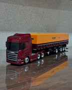 Miniatura Scania NTG + Carreta 4 Eixos Facchini – Escala 1/24 (Personalizável)