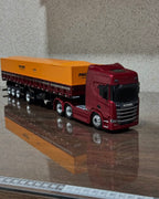 Miniatura Scania NTG + Carreta 4 Eixos Facchini – Escala 1/24 (Personalizável)