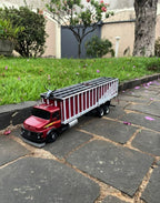 Mercedes-Benz L-1113 Vermelho com Carreta Graneleira – Escala 1/24