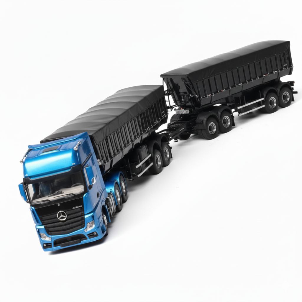 Mercedes-Benz Actros Rodotrem Graneleiro RC - Escala 1/24 – Mundo